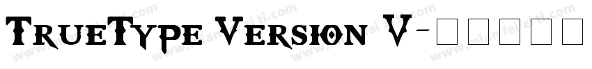 TrueType Version 5字体转换